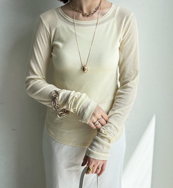  「【新色追加】コットンシアーTEE」|Tシャツ・カットソー|