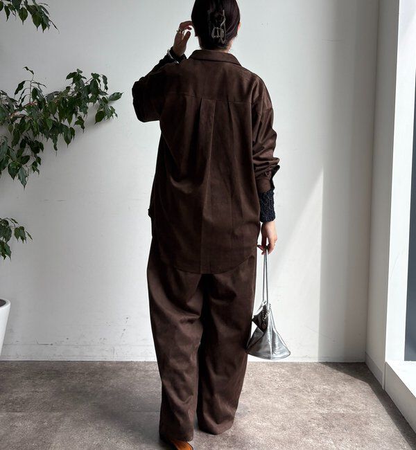  「スウェードタックパンツ」|チノ|