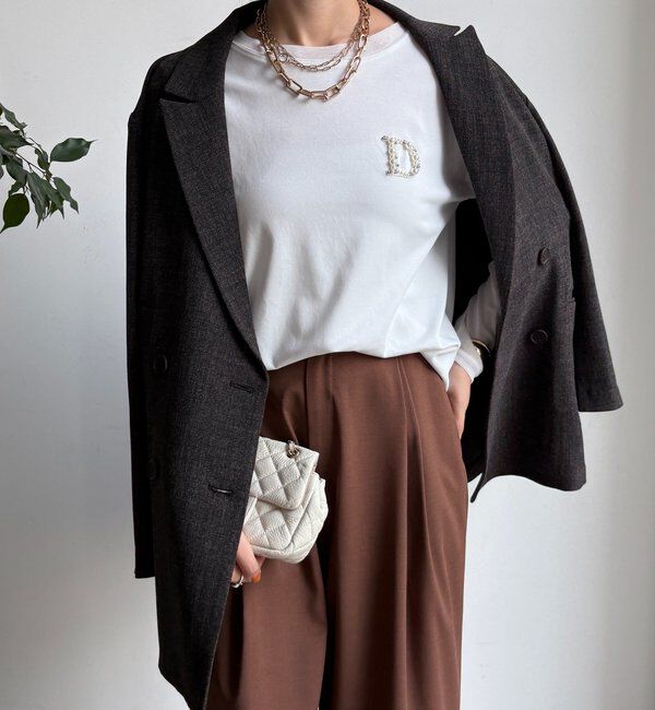  「DビジューロンTEE」|Tシャツ・カットソー|