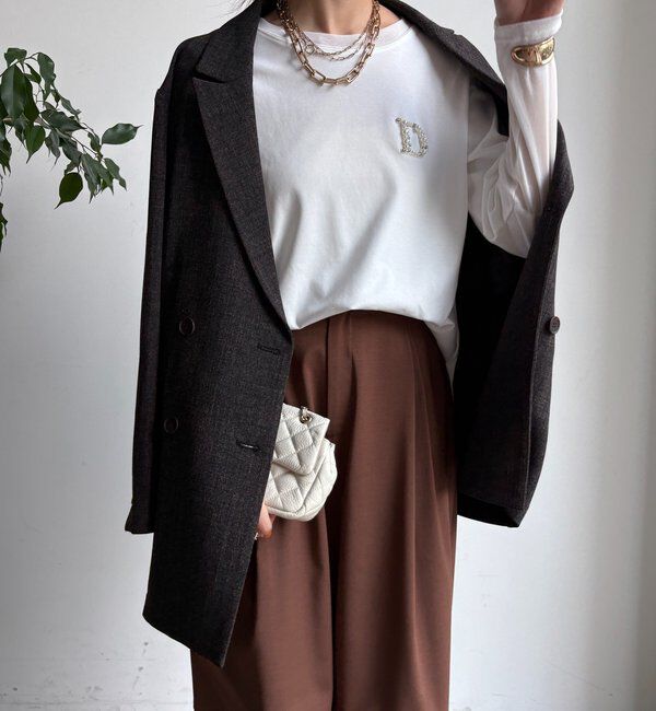  「DビジューロンTEE」|Tシャツ・カットソー|