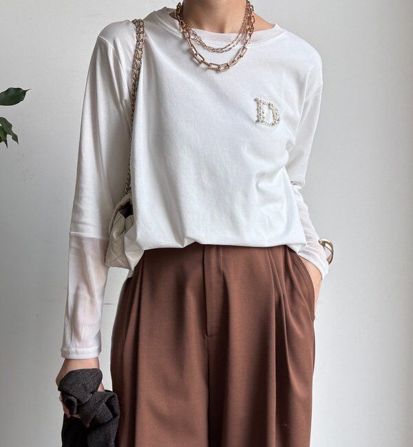  「DビジューロンTEE」|Tシャツ・カットソー|