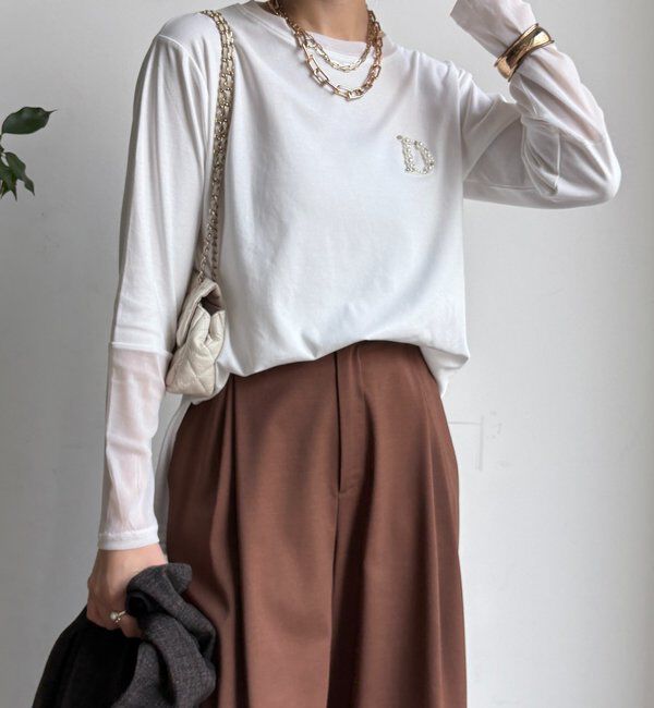  「DビジューロンTEE」|Tシャツ・カットソー|