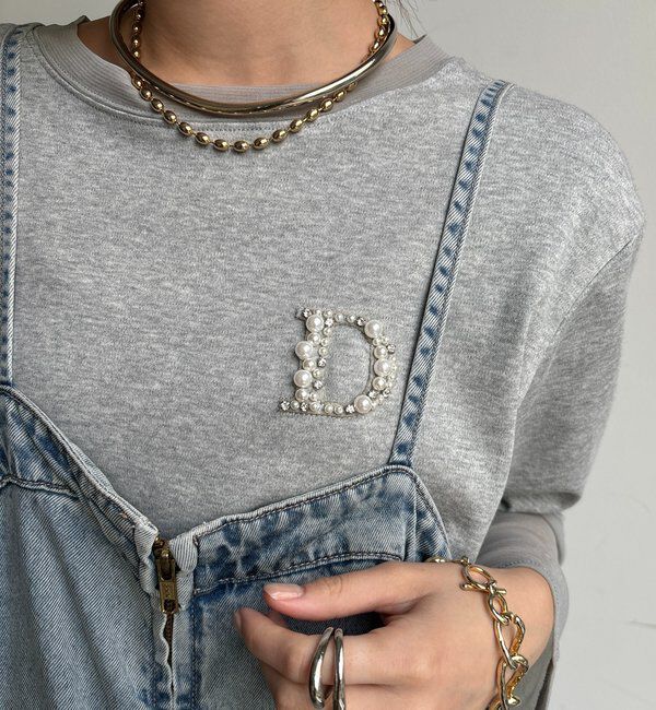  「DビジューロンTEE」|Tシャツ・カットソー|