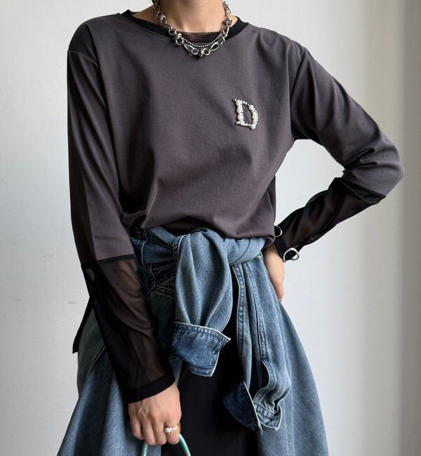  「DビジューロンTEE」|Tシャツ・カットソー|