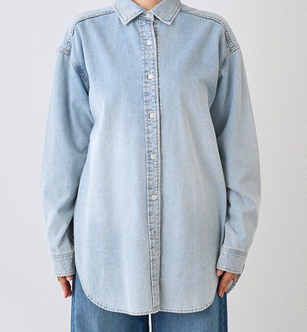  「【MONN.:.(モン)】クリアデニムシャツ」|シャツ・ブラウス|