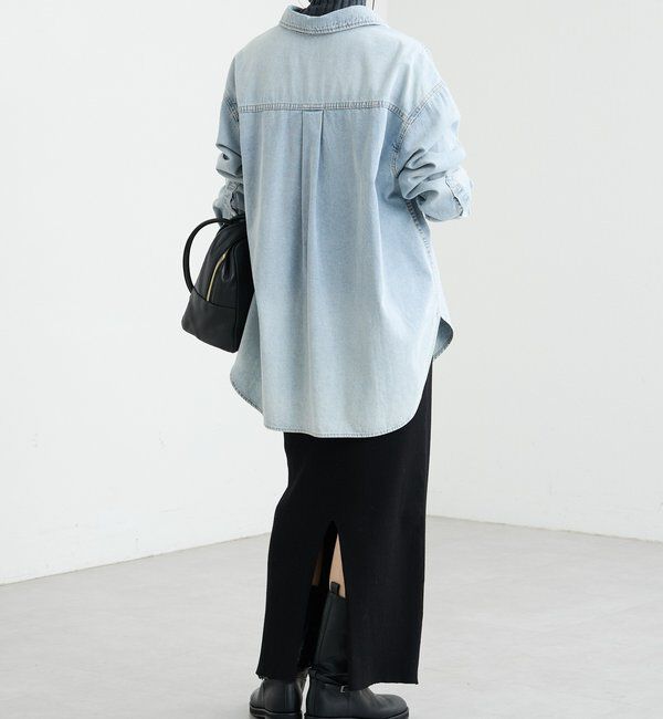  「【MONN.:.(モン)】クリアデニムシャツ」|シャツ・ブラウス|