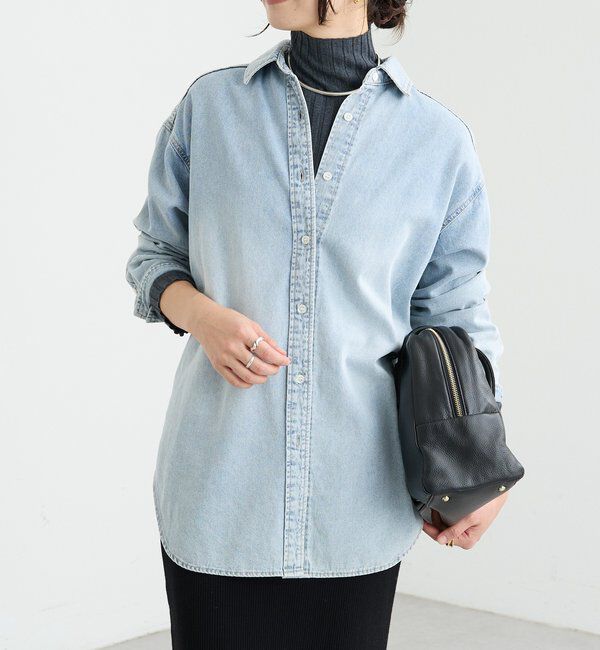  「【MONN.:.(モン)】クリアデニムシャツ」|シャツ・ブラウス|