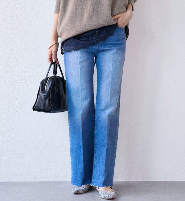  「【快適な履き心地】センタープレスデニム」|デニム|