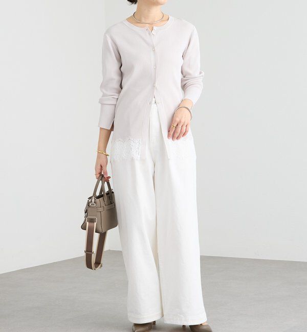  「【鮮度抜群】レーストリムカーディガン」|カーディガン|