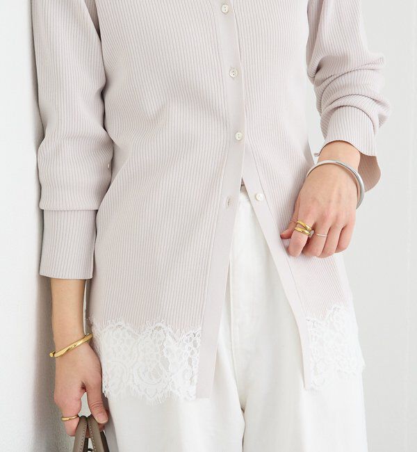  「【鮮度抜群】レーストリムカーディガン」|カーディガン|