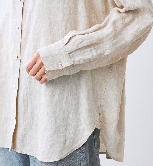  「予約【名品/サイズ展開あり】リネンワイドシャツ」|シャツ・ブラウス|
