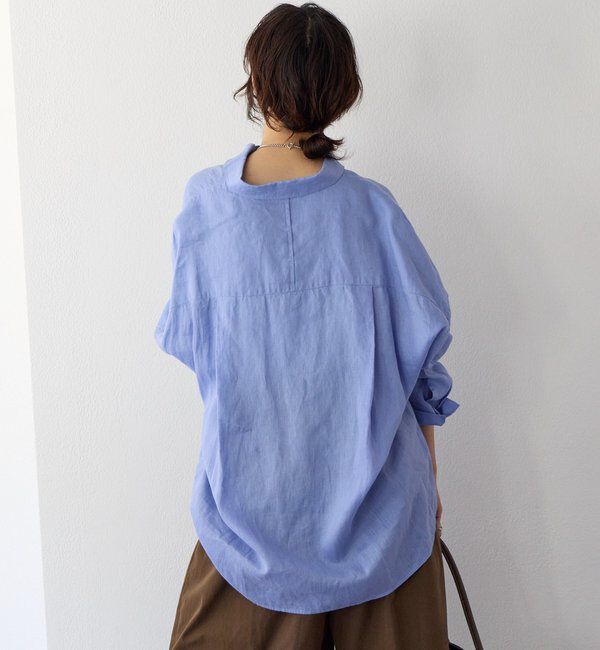  「予約【名品/サイズ展開あり】リネンワイドシャツ」|シャツ・ブラウス|