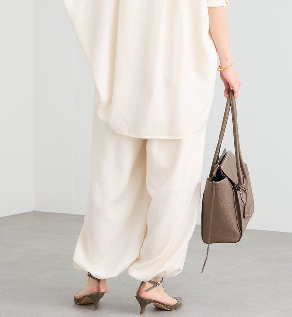  「予約【セットアップ可/こなれ感抜群】ガーメントダイ2wayワイドパンツ」|チノ|