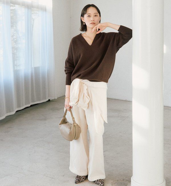  「予約【セットアップ可/こなれ感抜群】ガーメントダイ2wayワイドパンツ」|チノ|