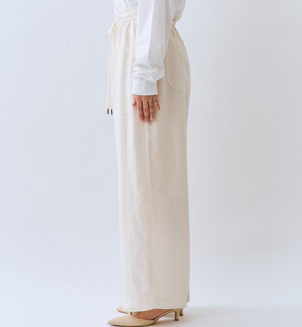  「予約【セットアップ可/こなれ感抜群】ガーメントダイ2wayワイドパンツ」|チノ|