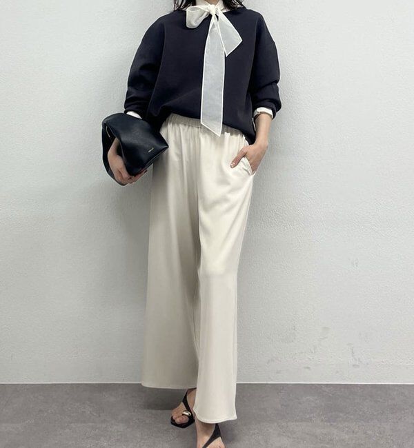  「【新色BR登場！】【大人のスウェット】ボートネックスウェット」|Tシャツ・カットソー|