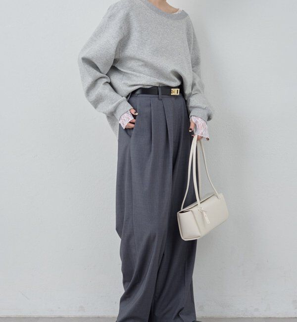  「【新色BR登場！】【大人のスウェット】ボートネックスウェット」|Tシャツ・カットソー|