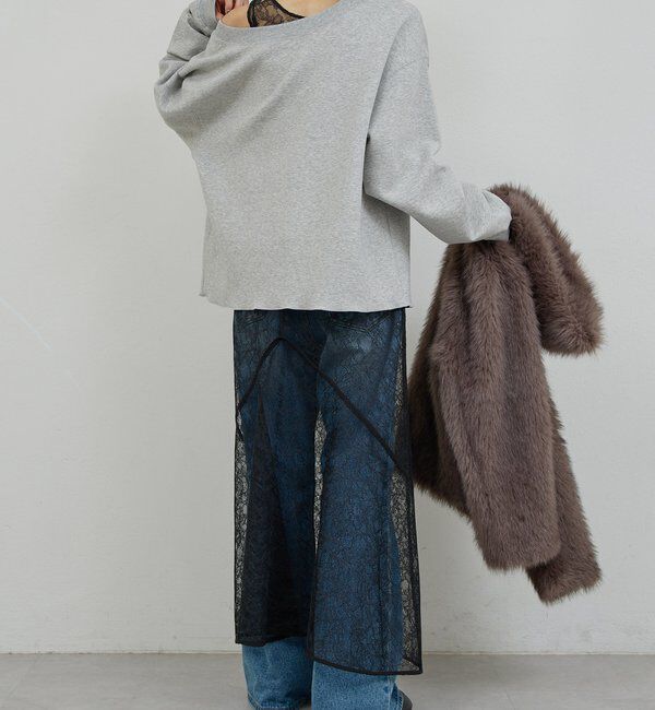  「【新色BR登場！】【大人のスウェット】ボートネックスウェット」|Tシャツ・カットソー|