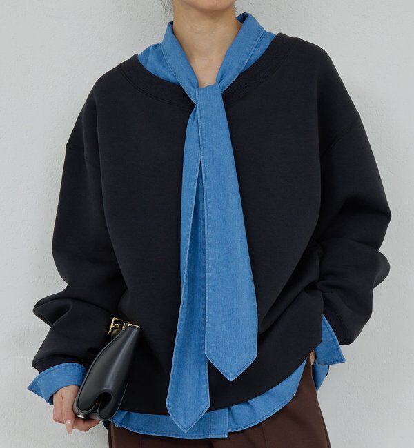  「【新色BR登場！】【大人のスウェット】ボートネックスウェット」|Tシャツ・カットソー|