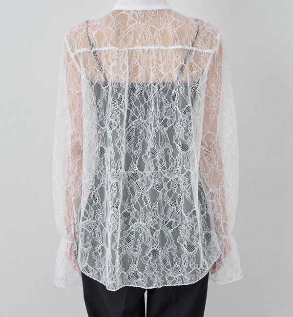  「シアーレースフリルブラウス」|シャツ・ブラウス|