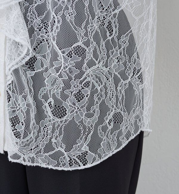  「シアーレースフリルブラウス」|シャツ・ブラウス|