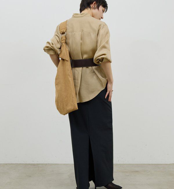  「【洗練ブラウス】【2way】キュプラブラウス」|シャツ・ブラウス|