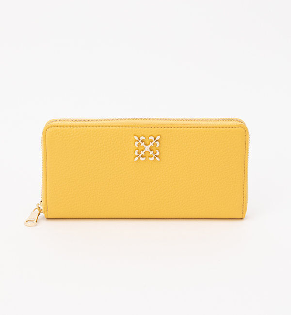  「モノグラムプレートラウンドジップウォレット」|財布|