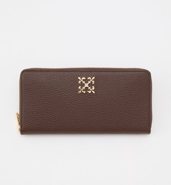  「モノグラムプレートラウンドジップウォレット」|財布|