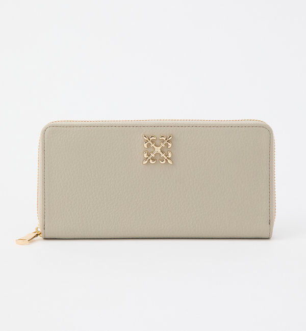  「モノグラムプレートラウンドジップウォレット」|財布|