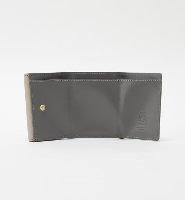  「モノグラムプレート三つ折りウォレット」|財布|