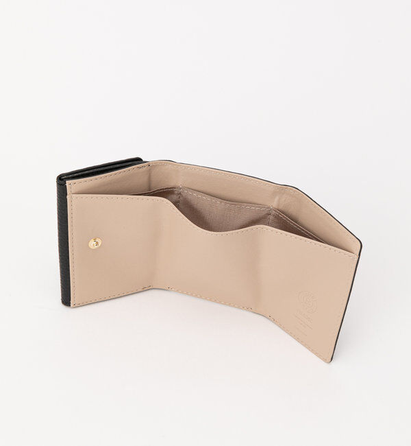  「モノグラムプレート三つ折りウォレット」|財布|