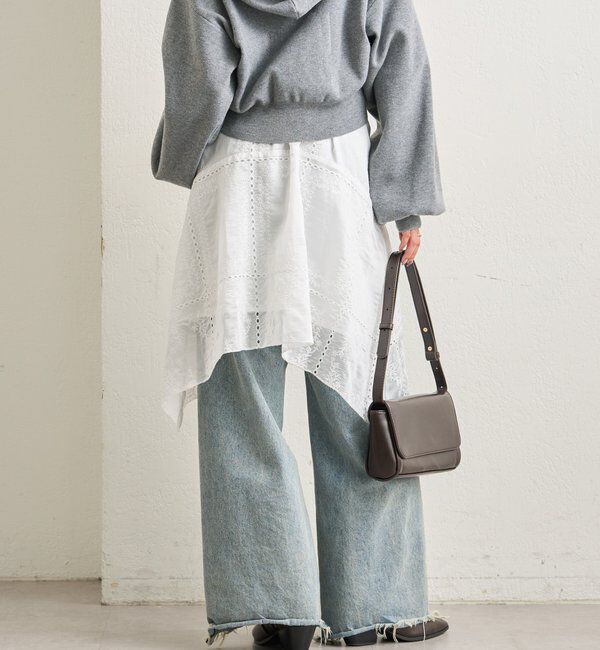  「エンブロイダリー ヘムスカート」|スカート|