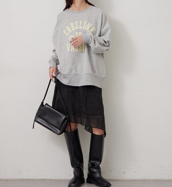  「エンブロイダリー ヘムスカート」|スカート|