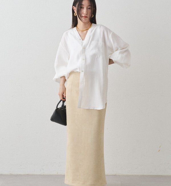  「袖リブV ブラウス」|シャツ・ブラウス|