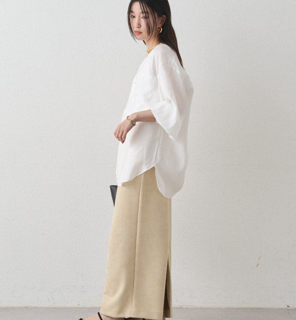  「袖リブV ブラウス」|シャツ・ブラウス|