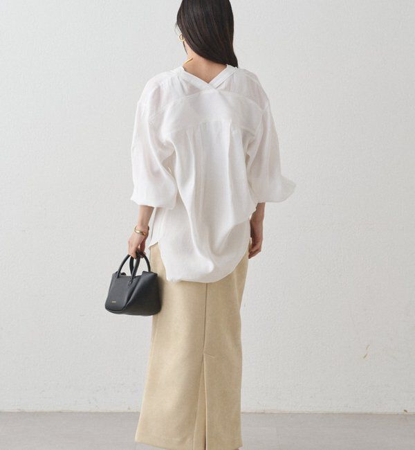  「袖リブV ブラウス」|シャツ・ブラウス|