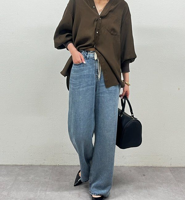  「袖リブV ブラウス」|シャツ・ブラウス|