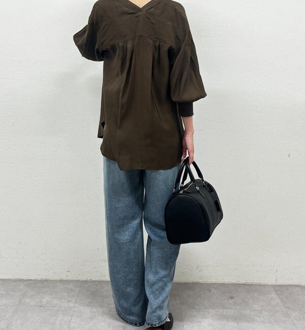  「袖リブV ブラウス」|シャツ・ブラウス|