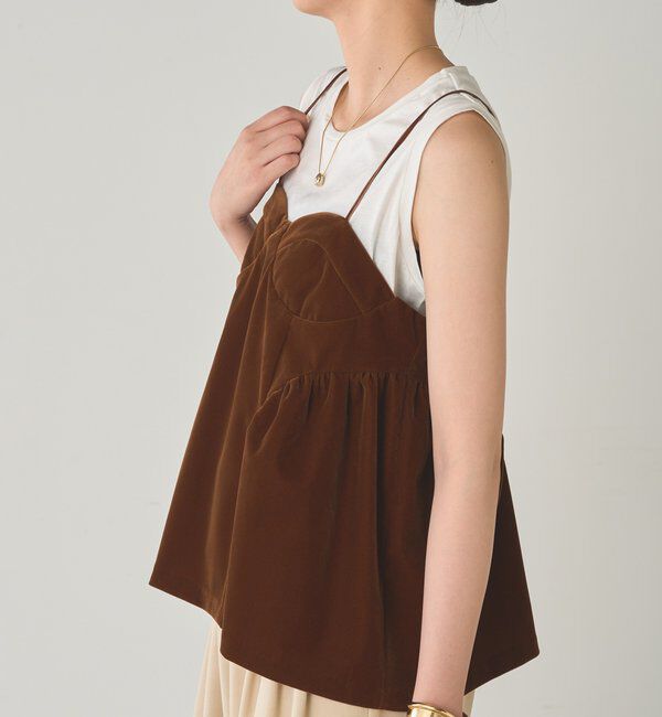  「ベルベットキャミブラウス」|シャツ・ブラウス|