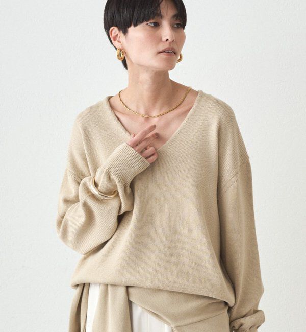  「コットンVニット」|ニット・セーター|