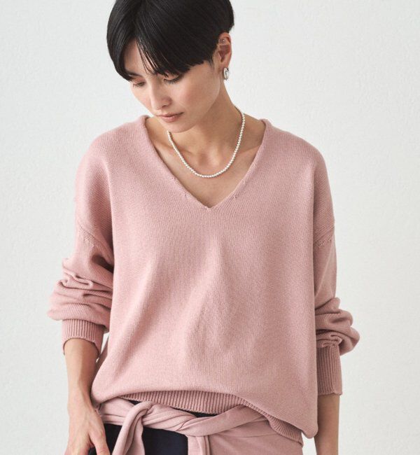  「コットンVニット」|ニット・セーター|