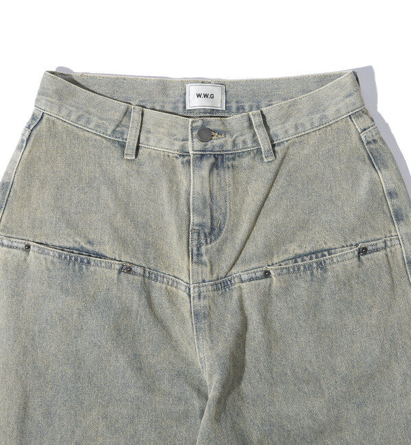  「SLASH POCKET BLAST WIDE DENIM」|デニム|