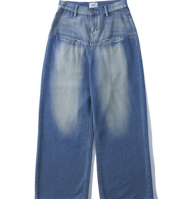  「SLASH POCKET BLAST WIDE DENIM」|デニム|