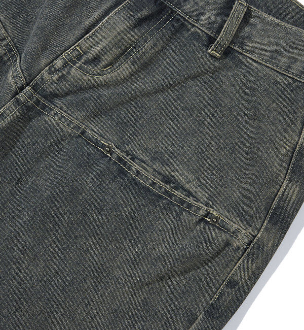  「SLASH POCKET BLAST WIDE DENIM」|デニム|