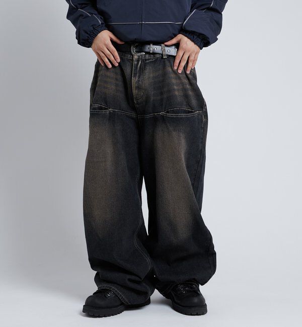  「SLASH POCKET BLAST WIDE DENIM」|デニム|