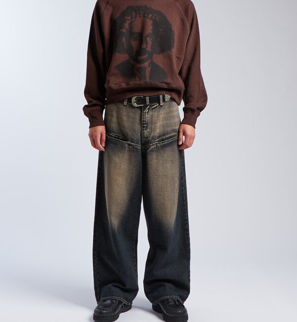  「SLASH POCKET BLAST WIDE DENIM」|デニム|