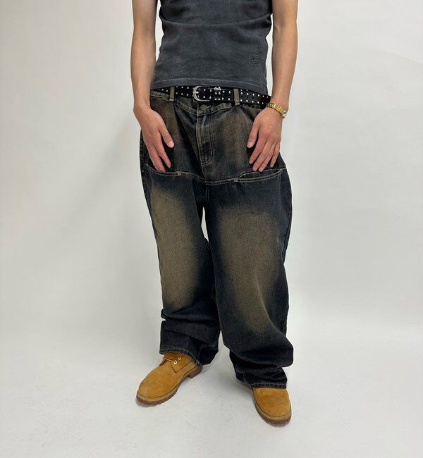  「SLASH POCKET BLAST WIDE DENIM」|デニム|