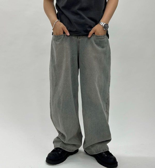  「SLASH POCKET BLAST WIDE DENIM」|デニム|