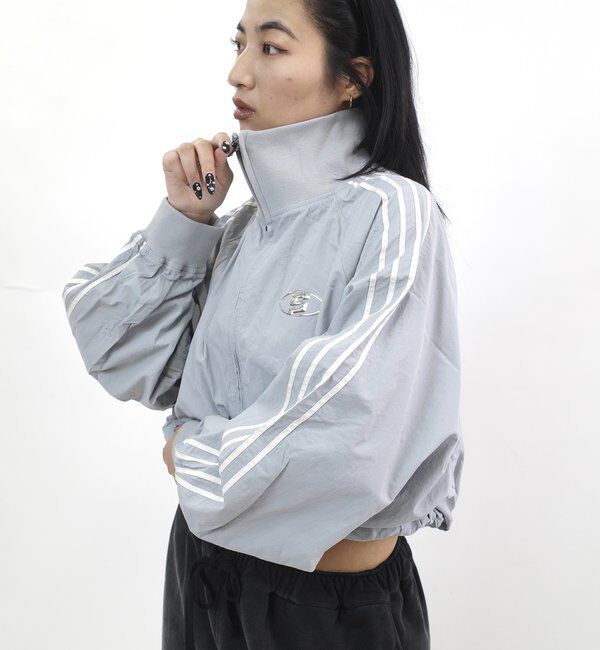  「【SLOPPY/スロッピー】 Sロゴナイロントラックジャケット」|その他|ライトグレー