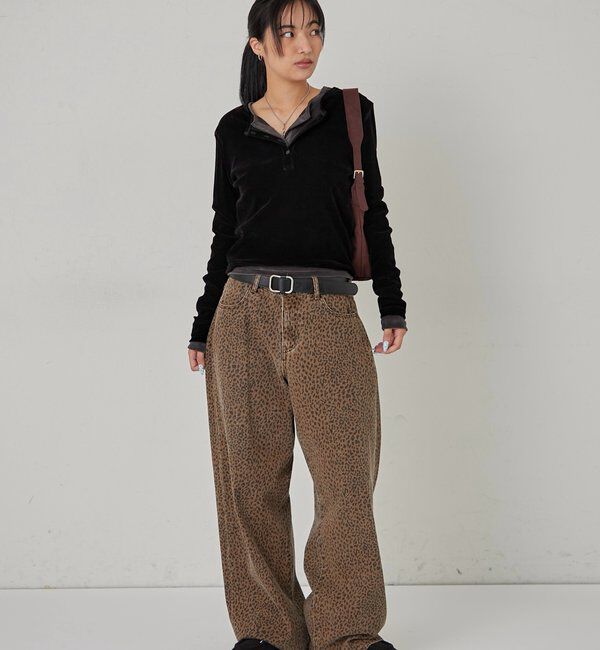  「フロッキーメッシュ ヘンリートップス」|Tシャツ・カットソー|